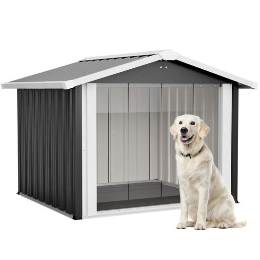 Metal Dog House for Large Dogs, Durable Waterproof Dog - Image 1