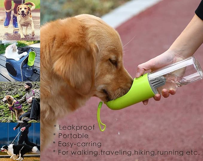 PETKIT Dog Water Bottle with Filter BPA Free, Leak Proof Dog Drinking Bowl, Food Grade Material, Lightweight Portable Pet Water Bottle for Walking, Hiking, Travel