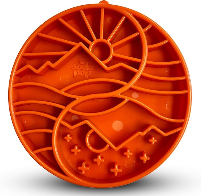 SodaPup Yin Yang eTray – Durable Enrichment Feeder Made in USA from Non-Toxic, Pet-Safe, Food Safe Material for Mental Stimulation, Calming, Slowing Down Eating, Healthy Digestion, & More