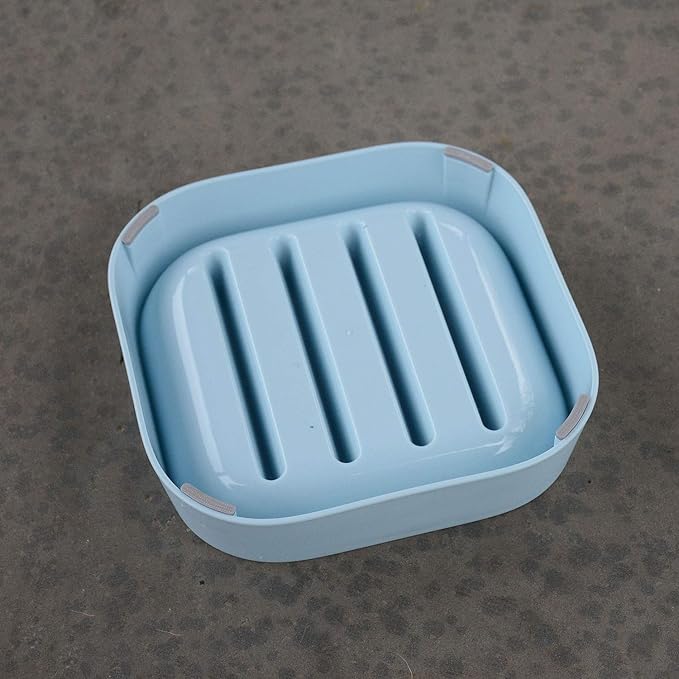 Healthy Slow Feeding Dog Bowl for French Bulldog -Slow Feeder Dog Bowl No Chocking Dog Cat Food Bowl with Striped Shape Pattern (Blue)