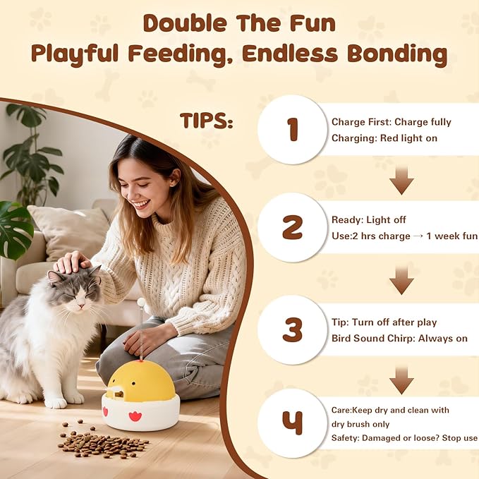 Animal-Activated Pet Feeders,Interactive Cat Dog Spring Treats Teaser Dispenser Toy,Puzzle Releasing Pet Toy Food Feeder Ball, Electric Cat Toy for Indoor Bored Cats Gentle Dog Excited