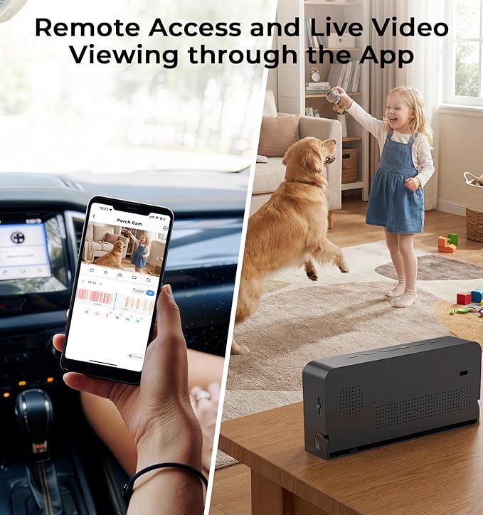 2K Clock Camera, 5G & 2.4G WiFi Indoor Pet Nanny Cameras with Alarm for Home, Full Color Night Vision, Human Motion Detection, Local SD Storage