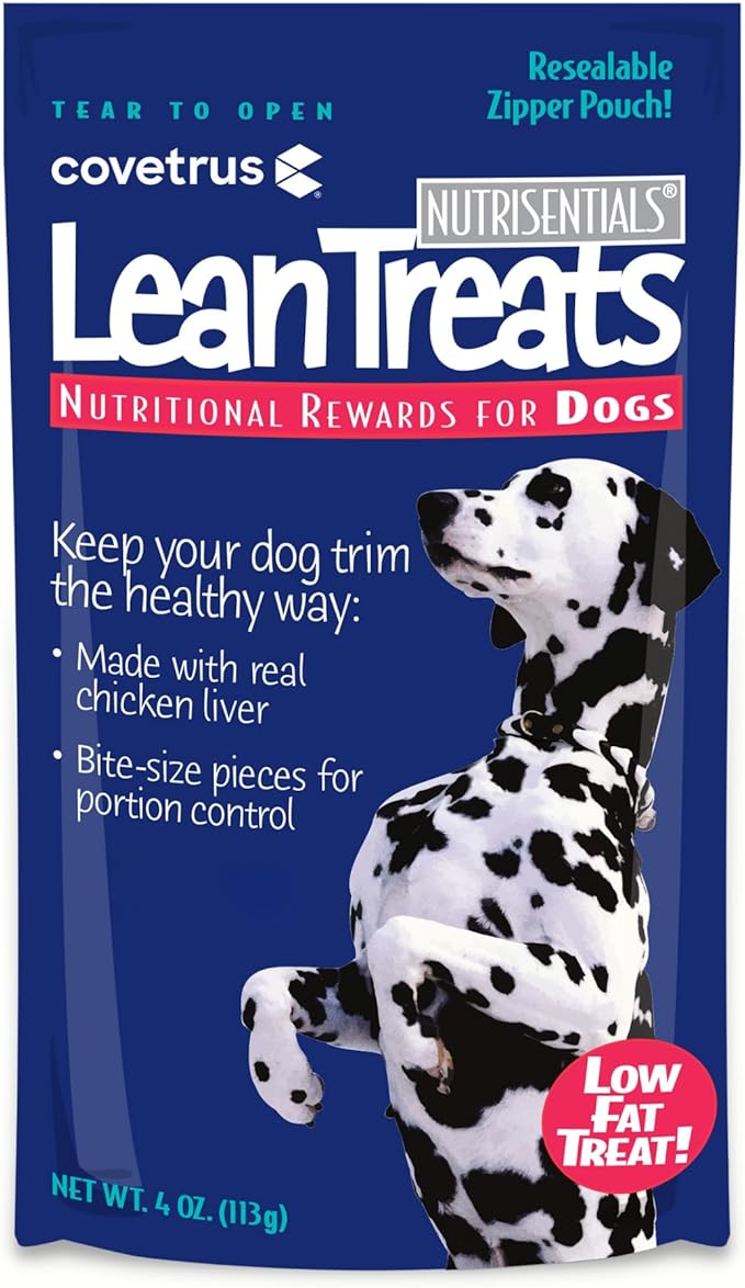 Butler Covetrus Nutrisential Lean Treats for Dogs - Small, Medium & Large Dogs (K9) - Nutritional Low Fat, Bite-Size - Soft Chicken Flavor - 12 Pack - 4oz