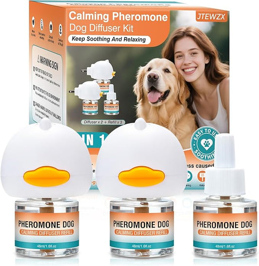 Dog Calming Pheromones Appeasing Pheromone Diffuser for Anxiety Relief Diffuser to Calm Pet 5 in 1 Advanced Kit