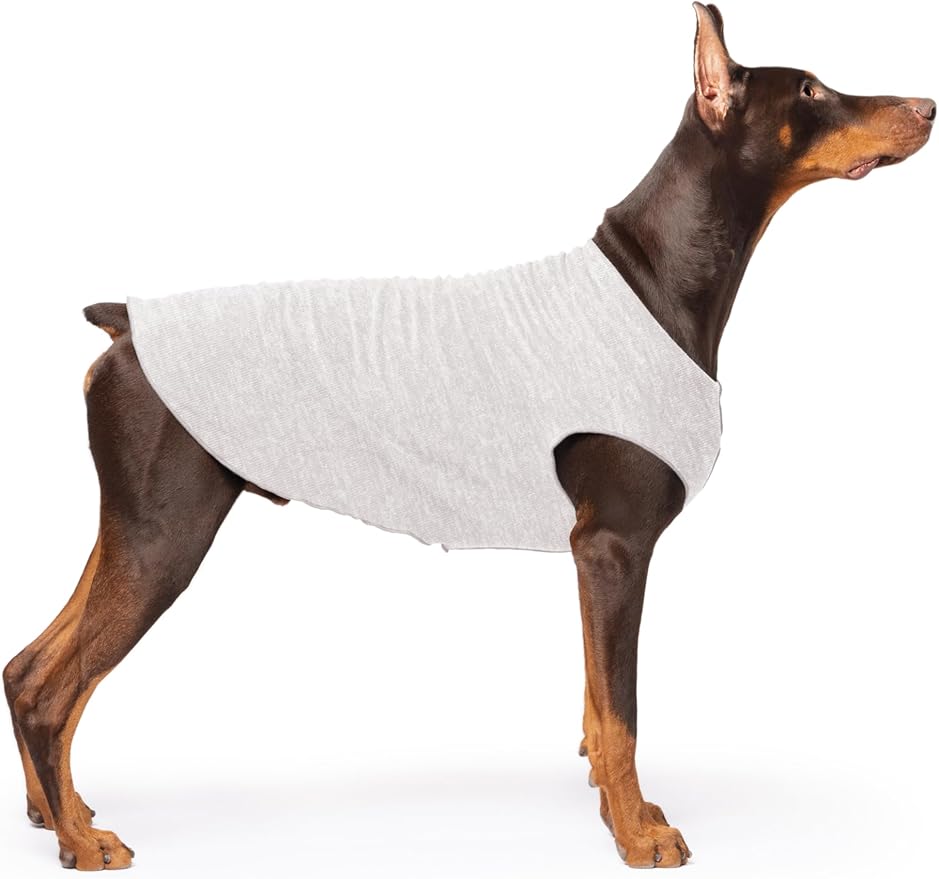 Goldpaw Dog Sun Shirt with UV Protection - Lightweight, Cooling Sun Protection Clothing for Dogs - Reduce Heat Absorption - Pet Clothes Made in The USA - Machine Washable - Pebble - Size 24