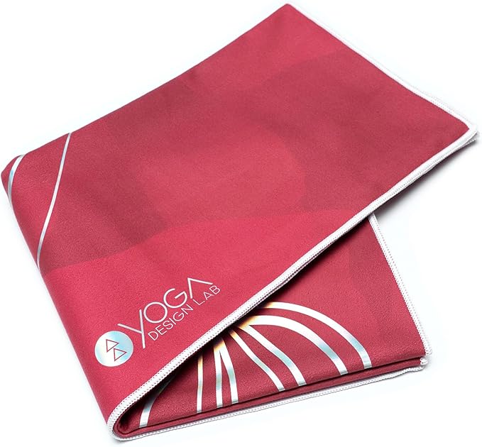 yogadesignlab Yoga Towel, Microfiber Yoga Rug, Yoga Mat Size (Iris)
