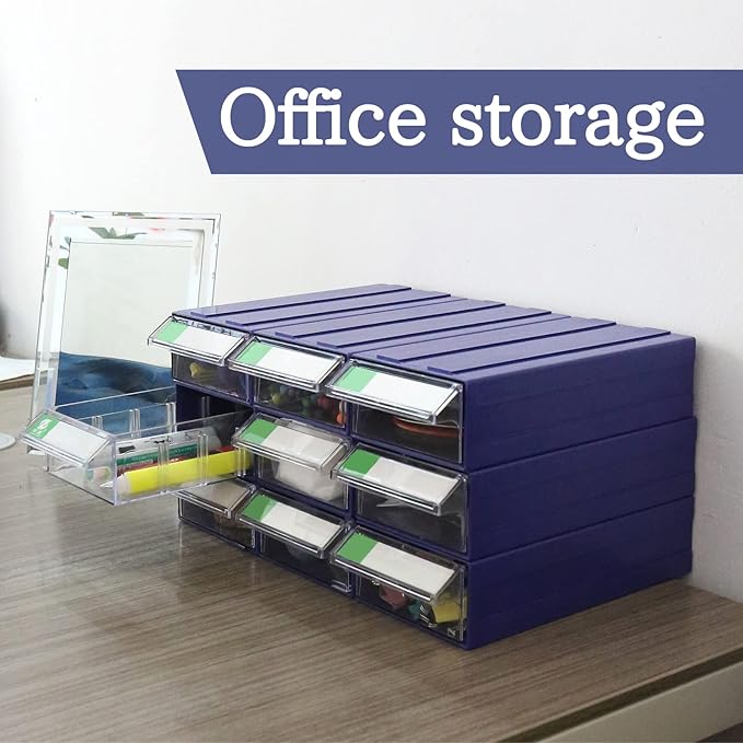 9pcs Stackable Craft Organizer Drawers Beads Sewing Thread Buttons & Art Supplies storing Portable Hardware Storage Box for Crafters Artists & DIY Enthusiasts