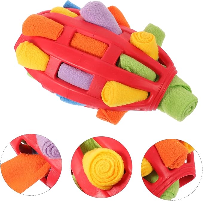 TOYANDONA Interactive Snuffle for Dogs Treat Dispenser Toy for Mental Safe Lightweight Material Enrichment Fun for Chewing and Teething for