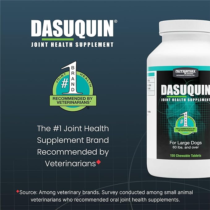 Nutramax Laboratories Dasaquin Dog Joint Supplement Chew Tablet (150 Count) Dog Size: Large (60+ lbs) (Pack of 2)