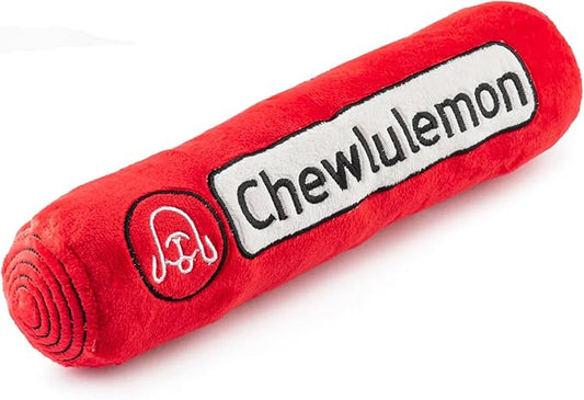 Haute Diggity Dog Chewlulemon Yoga Mat, Plush Designer Dog Toys with Interactive Squeaker, Stimulating Pet Enrichment, Machine-Washable & Safe Materials for All Breeds, One Size
