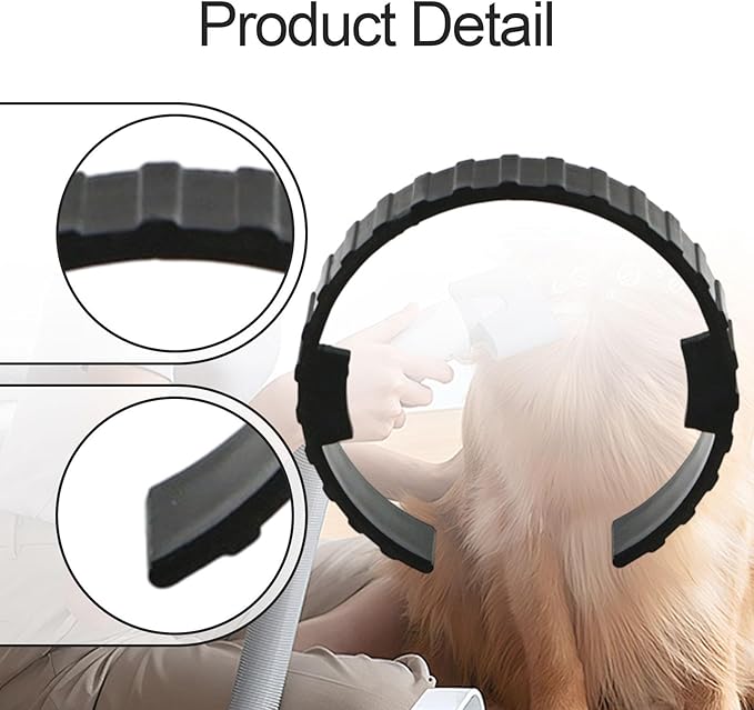 Generic 2 Pieces Dryer Hose Spare Rings, Pet Dryer Hose Clamps Wear Resistant Pipe Joint Clamp Replacement Pet Blower Accessory, Style A