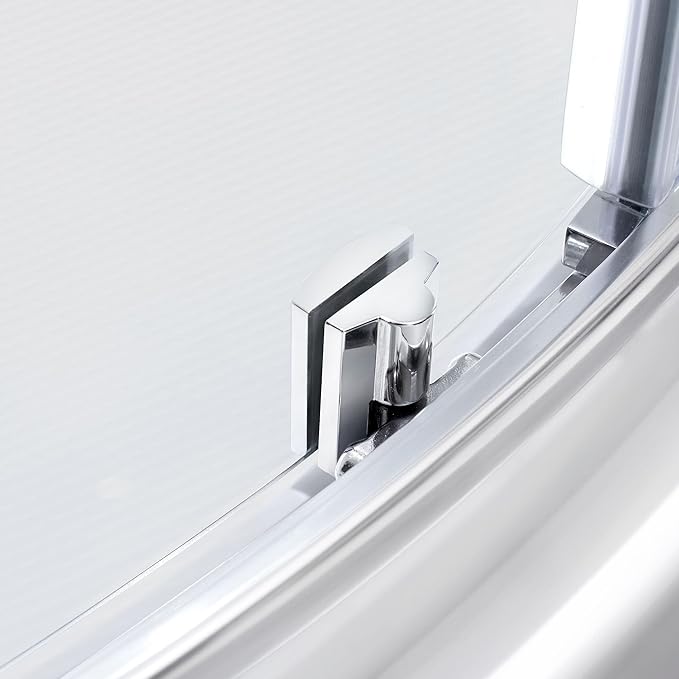 OVE Decors Breeze 36 in. Corner Shower Clear Sliding Door with Base in Chrome Finish