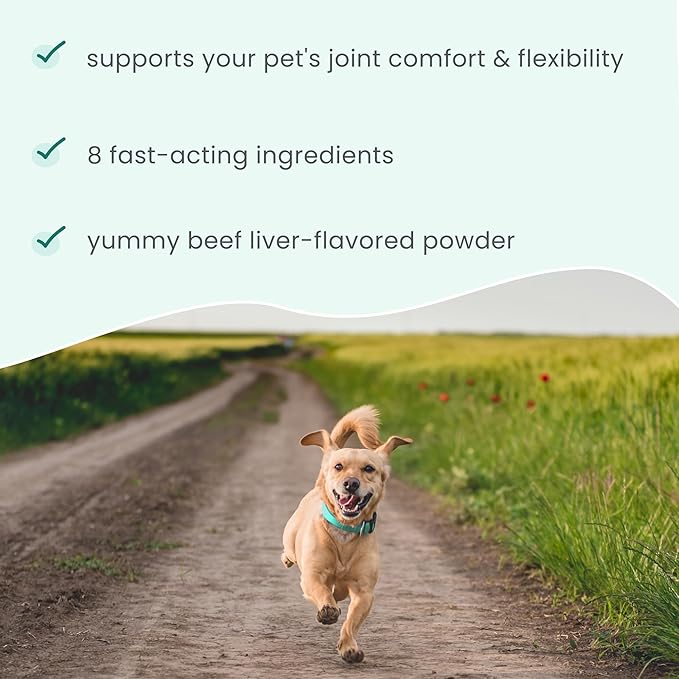 Bark & Whiskers Joint Support for Dogs & Cats, 1.69 Oz. (48 g), Collagen & Hyaluronic Acid, Promotes Mobility, Veterinarian Formulated, Non-GMO, Dr. Mercola