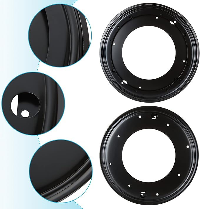 4Pack 12inch Lazy Susan Hardware, 5/16” Thick Turntable Bearings, 1000lbs Rotating Bearing Plate Heavy Duty for Rotating Table, Book Case, Serving Tray,DVD Tower, Corner Shelves, Shoe Rack