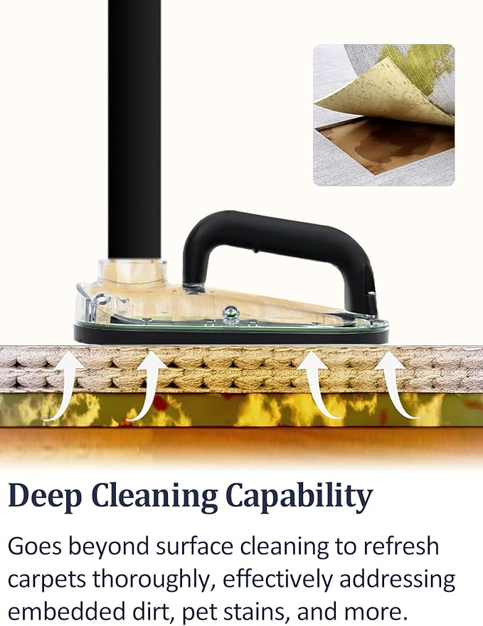 Handheld Sub Surface Carpet Extractor Cleaner Stain Remover Tool Attachments for Water Wet Dry Vacuum Machine, Deep Cleaning Rug Shampooer Solution for Pets Dogs
