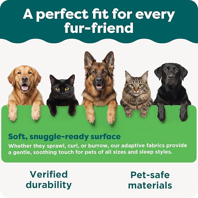 FurHaven ThermaNAP Self Warming Cat Mat/Dog Bed for Crates with Self-Warming Technology for Cozy Rest, Fully Machine Washable, Small, Plush Faux Fur, Gray