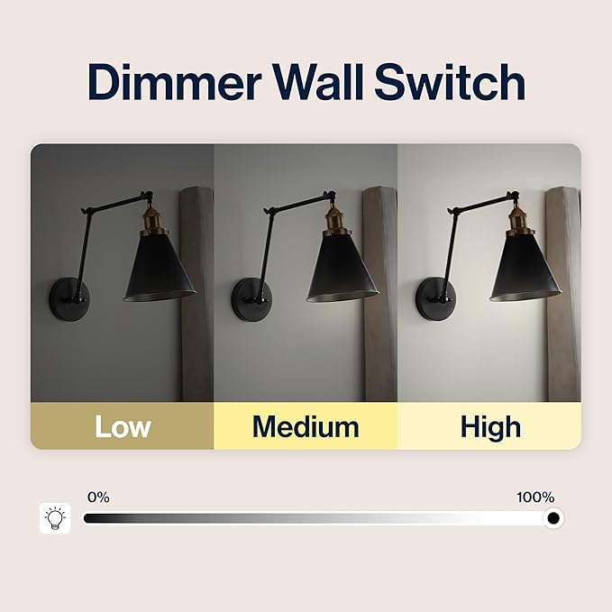 JONATHAN Y JYL7462A Rover 7" Farmhouse Industrial Adjustable Arm Metal LED Wall Sconce Rustic Bohemian 2700K LED 4W Bulb for Entryway Lobby Kitchen Bathroom Bedroom Living Room Hallway, Black
