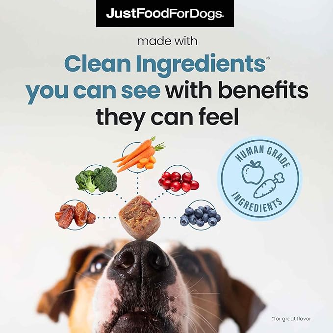 Just Food for Dogs Hip and Joint Supplement for Dogs, Human Grade Glucosamine Chondroitin Dog Supplements, Multivitamin Soft Chews, Omega 3 Oil, Superfood Blend, Plant Based Dog Vitamins - 45 Count 3