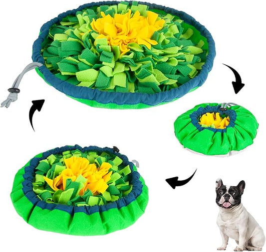 Snuffle Mat for Dogs Sniffing Feeding Mat,Dog Snuffle Mat Slow Feeding Bowl Dog Anti-Slip Nose，Adjustable Digging Toys Encourages Natural Foraging Skills and Mental Stimulation