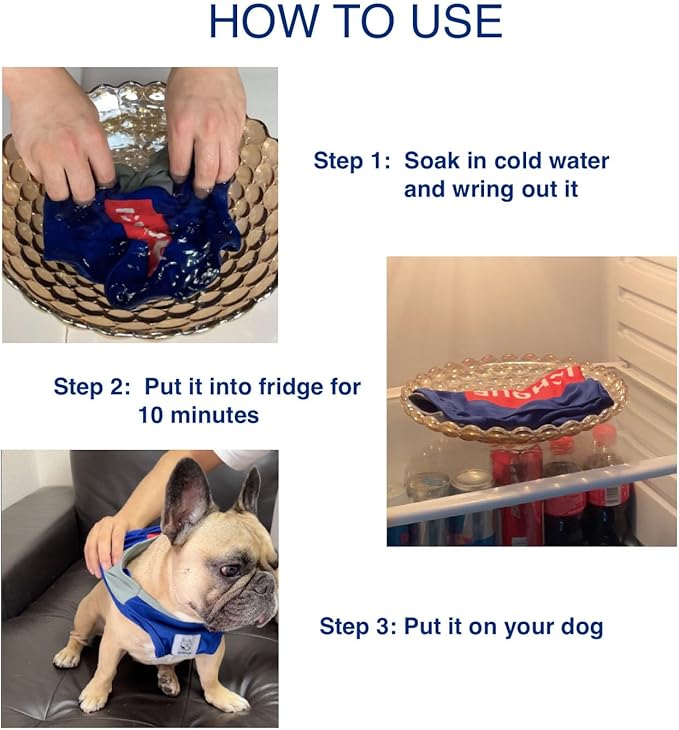 iChoue French Bulldog Summer Cooling Shirt for Dogs UV Sun Protection Vest Sleeveless Stretchy Tank Top English Pug Grey Black - XXLarge