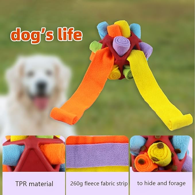 awakentti Puppy Chew Toys, Dog Treat Dispenser Toy, Pet Anxiety Relief and Calming Aid, Puppy Teething Toys for Small Medium Dogs (A)