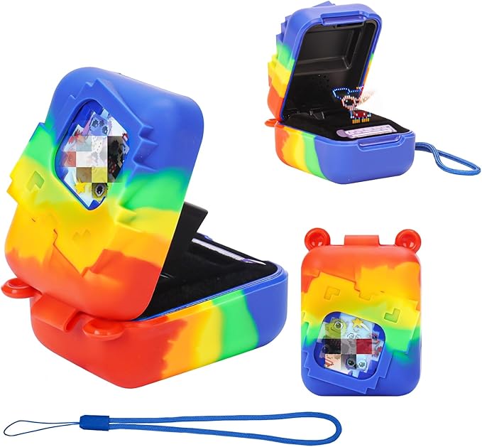 YouKnow Silicone Case for Bitzee Disney Interactive Toy Digital Pet and Case, Protective Skin Sleeve for Bitzee Virtual Electronic Pets Accessories (Case Only) (Colorful)