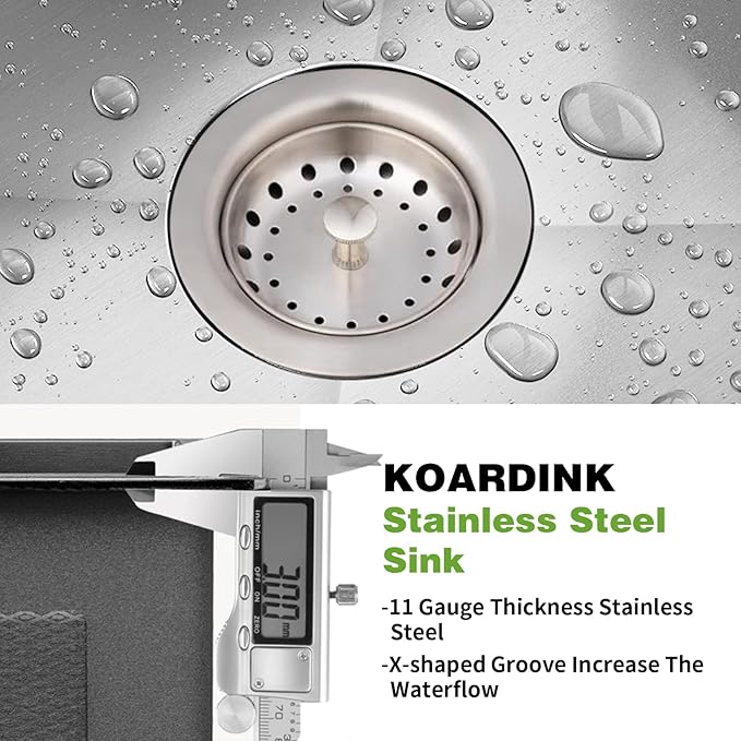 18x18 In Drop In Kitchen And Bar Sink- Stainless Steel Drop In Kitchen Sink Modern Single Bowl Topmount Bar Sink With Silicon Mat,Drain Strainer Set Compatibility With Various Kitchen & Bar Style