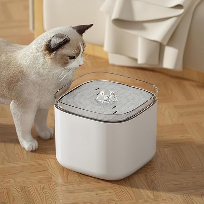 3L Automatic Cat Water Fountain, Quiet USB Pet Water Dispenser with Filter, PP Cat Drinking Fountain for Kittens, Dogs, and Small Pets