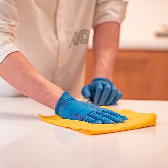 EDI Wholesale: Disposable Vinyl Gloves Medium, 1000 pcs (Blue) - Powder-Free, Latex-Free