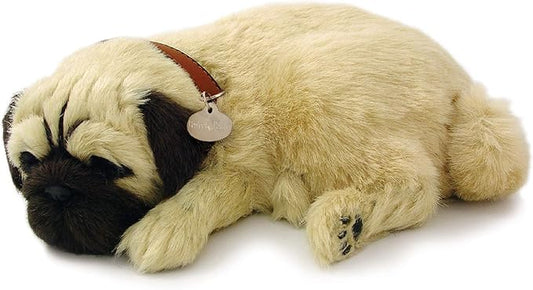 Original Petzzz Huggable Pug Puppy, Realistic, Lifelike Stuffed Interactive Pet Toy, Companion Pet Dog with 100% Handcrafted Synthetic Fur