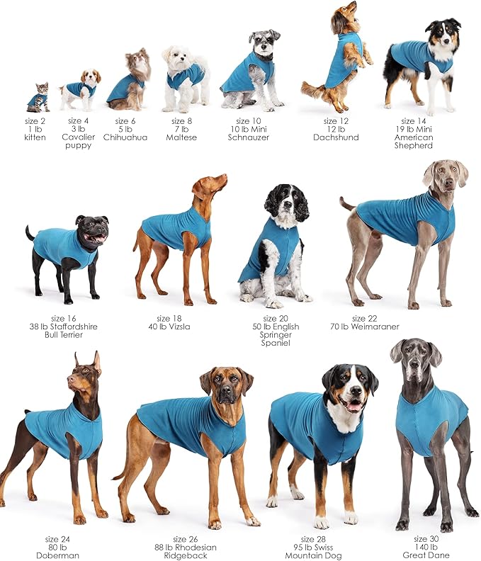 Goldpaw Dog Sun Shirt with UV Protection - Lightweight, Cooling Sun Protection Clothing for Dogs - Reduce Heat Absorption - Pet Clothes Made in The USA - Machine Washable - Violet - Size 20