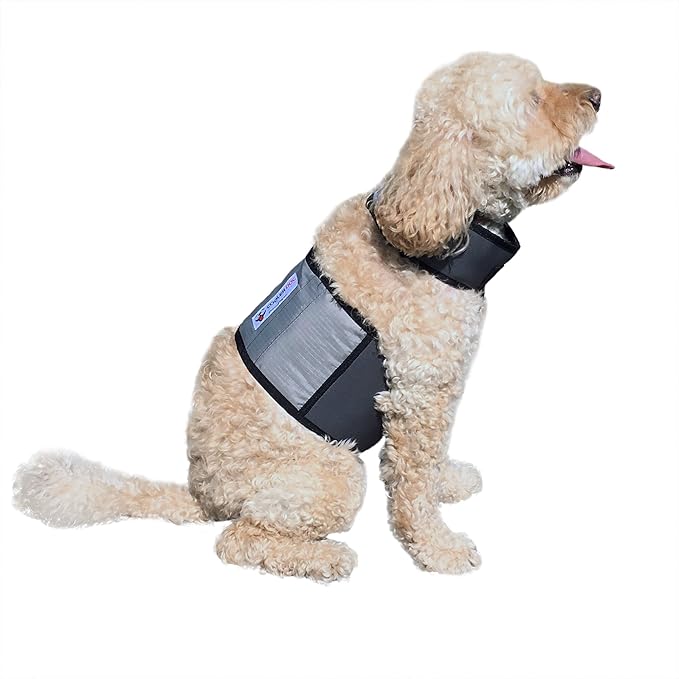 CoolerDog Dog Cooling Vest and Cooling Collar - Ice Vest for Dogs Small (18" to 22" Girth)