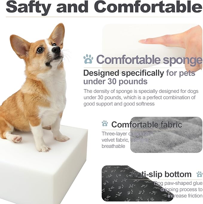 Youvee Dog Booster Car Seat,Interior Height 6 Inches Elevated Pet Car Seat for Small Dog up to 30 lbs,for car Front/Back,Comfortable,Storage Pocket(View Ⅰ-Black Outside Brown Inside)