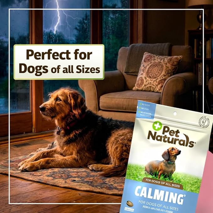 Pet Naturals Calming for Dogs, 30 Chews - Naturally Sourced Stress and Anxiety Calming Ingredients for Behavior Support - Vet Recommended