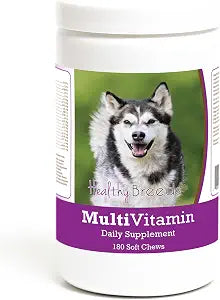 Healthy Breeds Alaskan Malamute Multivitamin Soft Chew for Dogs 180 Count