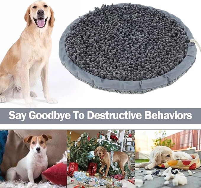 Snuffle Mat for Dogs,16" Interactive Dog Puzzle Toys, Enrichment Pet Foraging Mat,Dog Treat Dispenser for Smell Training and Slow Eating for Feeding, Dog Mental Stimulation Toys