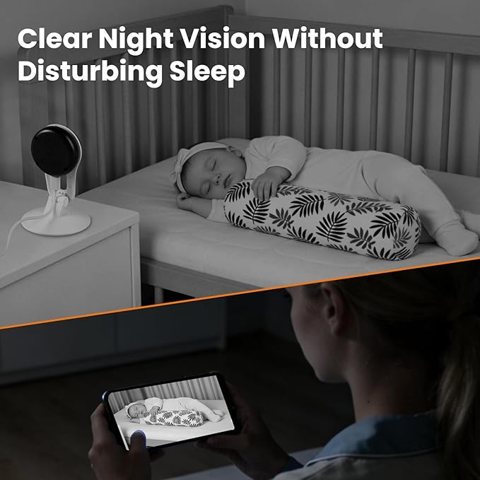Indoor Camera for Pet & Baby Monitoring, 2K Clear View, Motion Alerts & Night Vision, 2-Way Audio, Easy Setup Home Security Cam, Alexa & Google Home Compatible, 2.4G Wi-Fi only, 2 Pack
