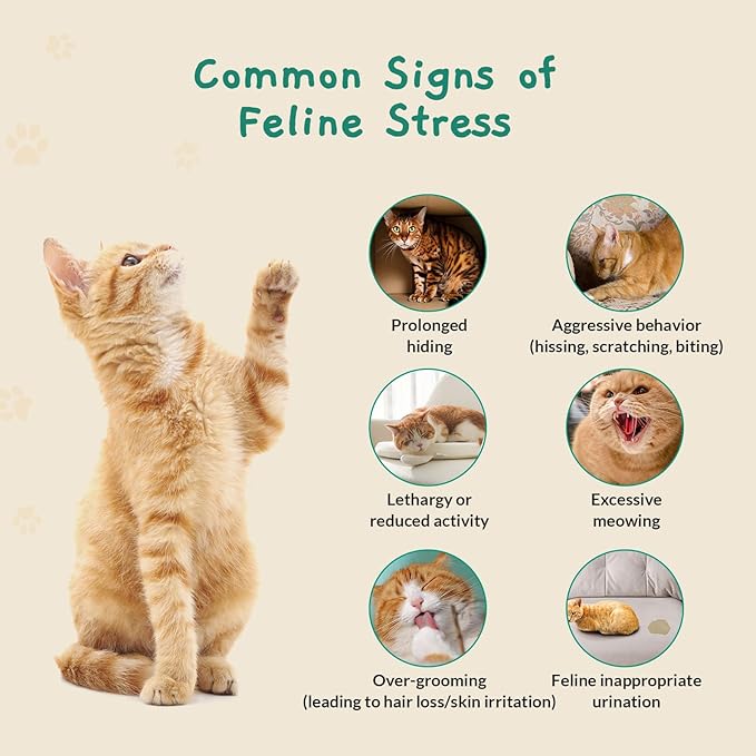 Calming Pop Patch for Cat Travel – Pheromone Diffuser for Cats Reduces Anxiety & Stress-Related Behaviors in Cats & Kittens, Long-Lasting, No Electricity Needed, More Convenient Than Sprays