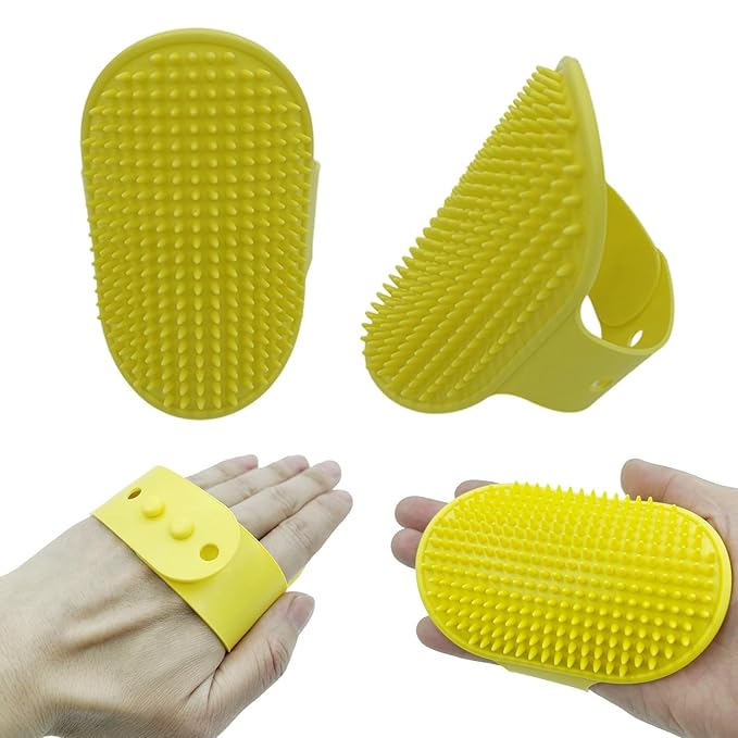 Cats Grooming Brushes with Soft Silicone Teeth Furniture Leg Wrap for Shedding Control Board Adjustable Scratcher Rubber Bands