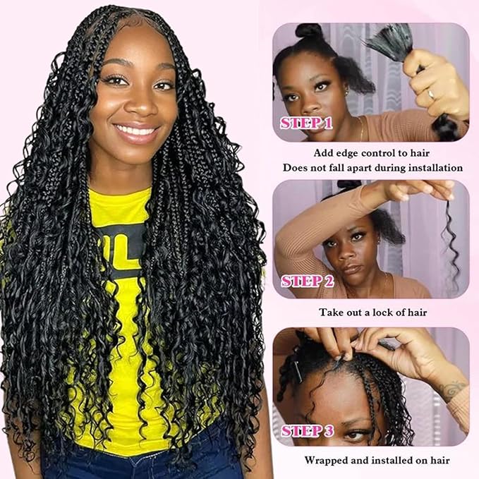 Selina Human Braiding Hair 2 Bundles Loose Deep Human Hair Bulk Micro Braiding Hair 50g/Bundle Deep Wave Bulk for Braiding Natural Black Color 26Inch