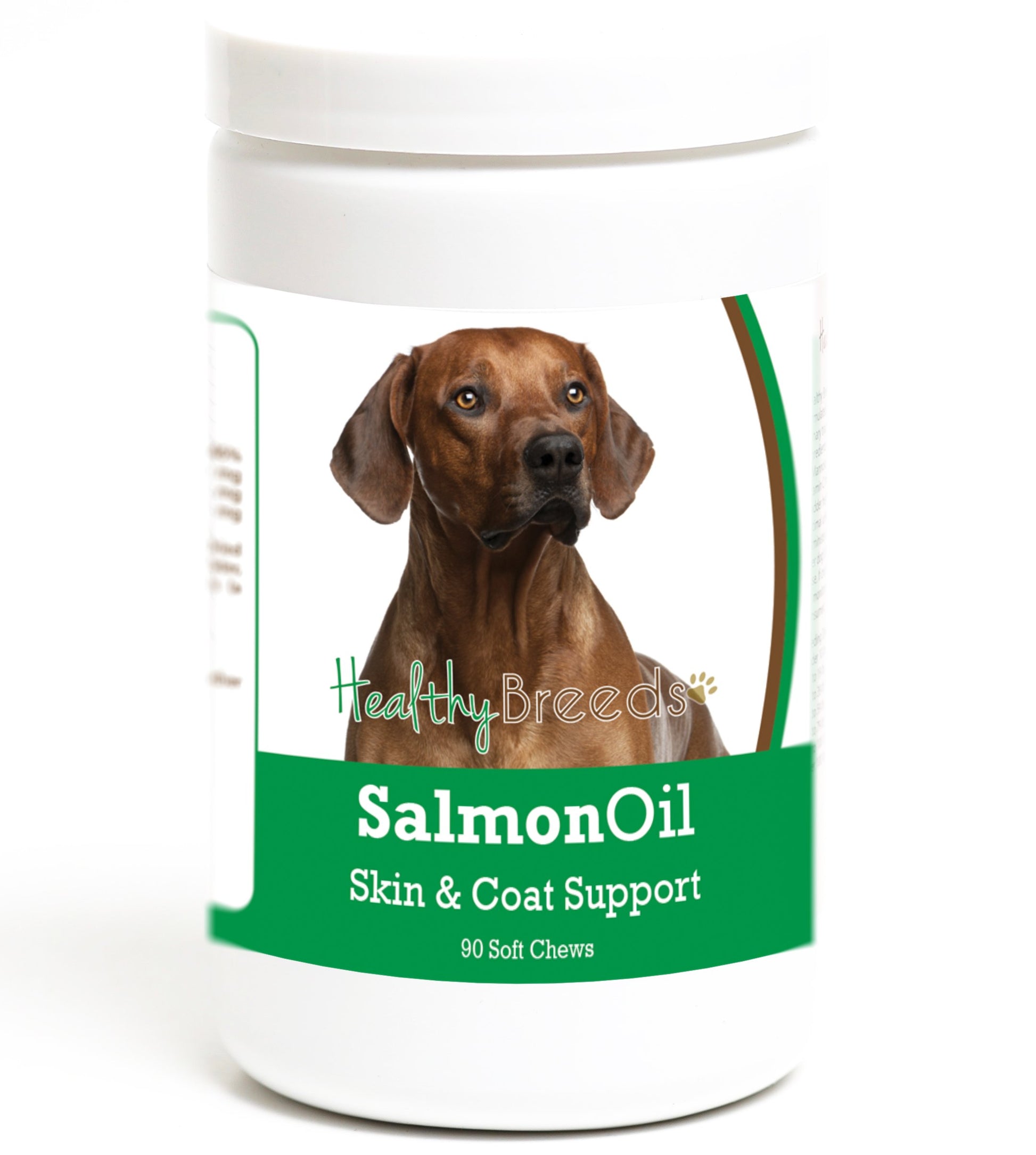 Healthy Breeds Rhodesian Ridgeback Salmon Oil Soft Chews - Essential Omega Supplement to Help Support Your Dogs' Heart, Joints, Skin, Coat, & Immune System - 90 Count