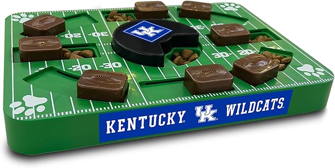 NCAA Puzzle Toy Slow Feeder, Puzzle Treat Dog Toy, Interactive Dog Treat Toy, Dog Puzzle Feeding Slow Toy (Kentucky Wildcats)
