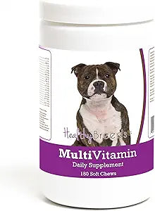 Healthy Breeds Staffordshire Bull Terrier Multivitamin Soft Chew for Dogs 180 Count