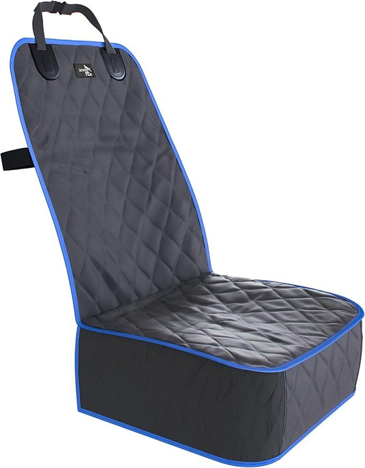 Active Pets Dog Car Seat Cover, Waterproof Front Seat Protector for SUV Truck Sedan, Pet Safety Travel Comfort System with Universal Fit, Blue