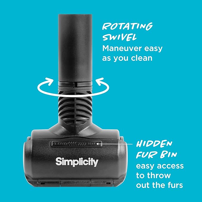 Simplicity Vacuums Scout Upholstery Vacuum Cleaner and Pet Hair Tool Bundle, Use Pet Vacuum Cleaners for Pet Hair on Couch and to Vacuum Hardwood Floor, Rugs and Above Floor Areas