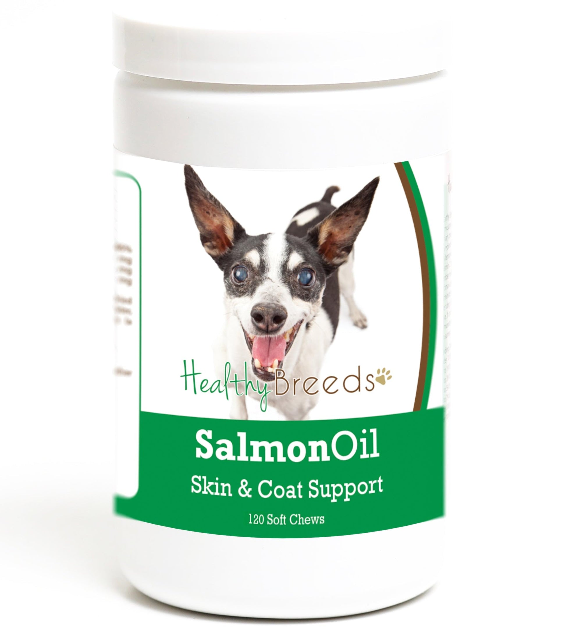 Healthy Breeds Rat Terrier Salmon Oil Soft Chews 120 Count