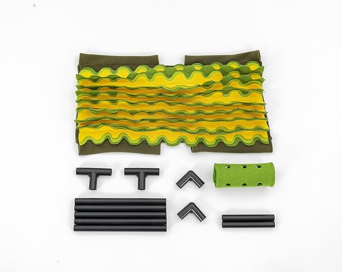 Large Snuffle Mat for Dogs & Cats, Interactive Dog Slow Feeder & Puzzle Toy with Rotating Food Dispenser, Portable Foldable Design for Travel, Encourages Natural Foraging & Healthy Eating