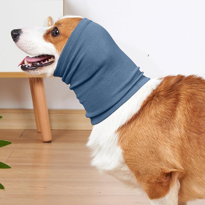 Nanaki Dog Calming Hoodie Ear Wraps for Dogs, Fireworks Ear Protection Head Muffs Doggy Warp Anxiety Relief, Doggy Hematoma Wrap, Pet Head Cover for Grooming and Force Drying Bathing Pet Protector