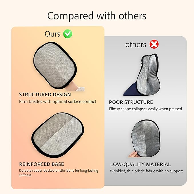 EKoo Pet Hair Remover Glove-Reusable Pet Grooming Glove Electrostatic Pet Hair Removal Gloves for Removing Cat & Dog Hair from Furniture, Car Seats, Bedding, Carpets, and Clothes