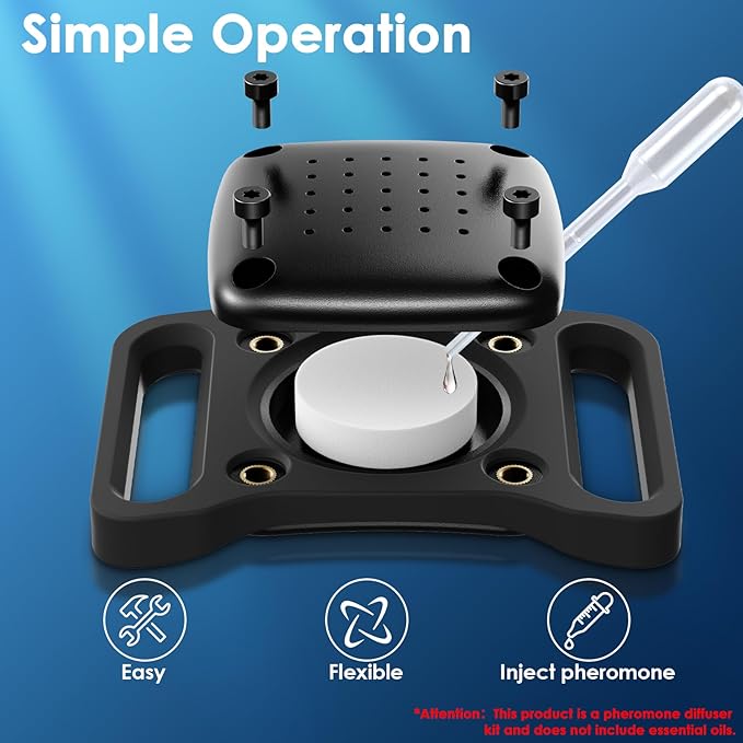 for Dog Pheromone Calming Diffuser 3 in 1 Appeasing Pet Pheromones Diffuser to Calm Kit,for Pet Collars Designed Relaxants Carrying Box,Naturally Reduces Anxiety, Breakaway Safe Design